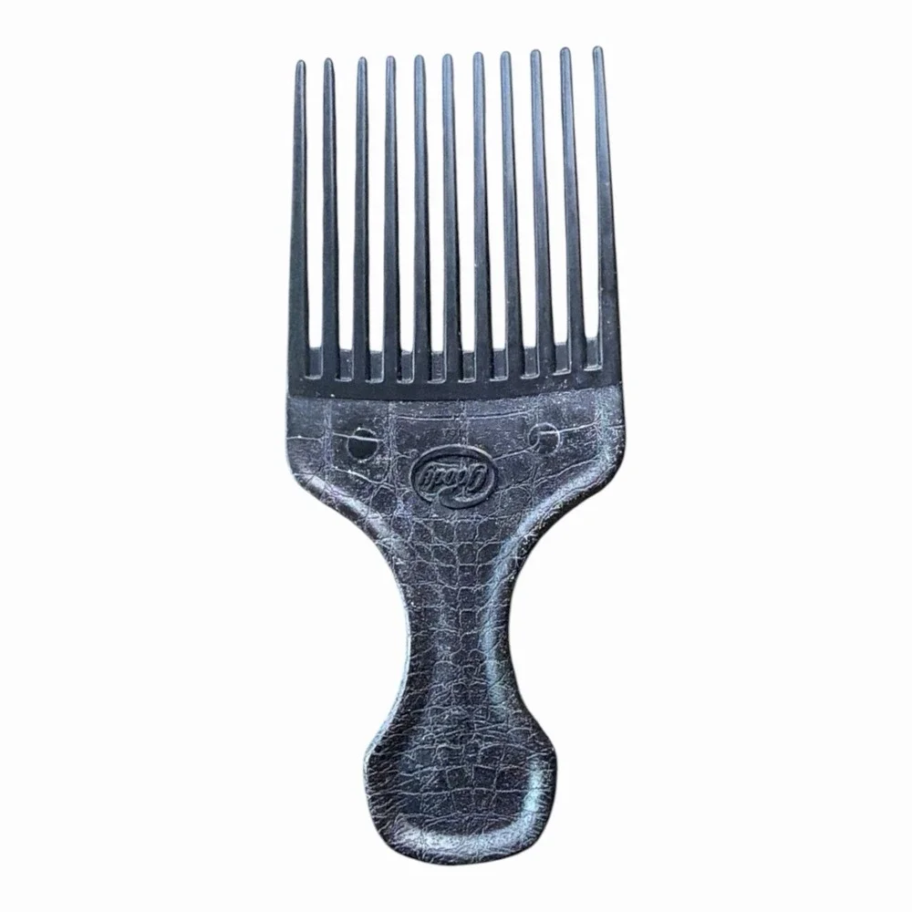 Vintage‎ Goody Comb Hair Pick Lift Black Textured 80's, 90's 6.5